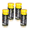 Pack 4 botes de 3 pelotas head Frontenis Amarilla