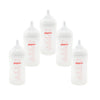 Pack 5 Biberones Pigeon Softouch 240ml/8oz Anticolicos 3m+