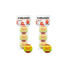 Pack 2 botes de 3 pelotas Head Tennis TIP Roja Niños