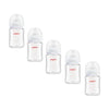 Combo 5 Biberones Pigeon Softouch 160ml Vidrio Transparente