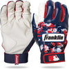 Guanteletas de Beisbol Franklin Digitek Talla XL Azul Rojo