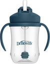 Vaso entrenador 9oz. con popote azul marino