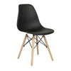 Silla Eames Minimalista Cuory CUO-EA03 Shell Ergonómica Negro