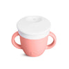 Vaso Entrenador 6oz Munchkin Silicona con tapa y asas Rosa