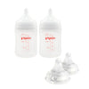 Combo 2 Biberones Pigeon 160ML y 2 Tetinas Extra Flujo S