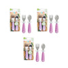 Pack 3 Cucharas y 3 Tenedores Munchkin Alimento Bebé Morado