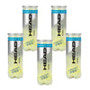 Pack 5 Botes de 3 pelotas Head Padel Pro+ 15 Pelotas